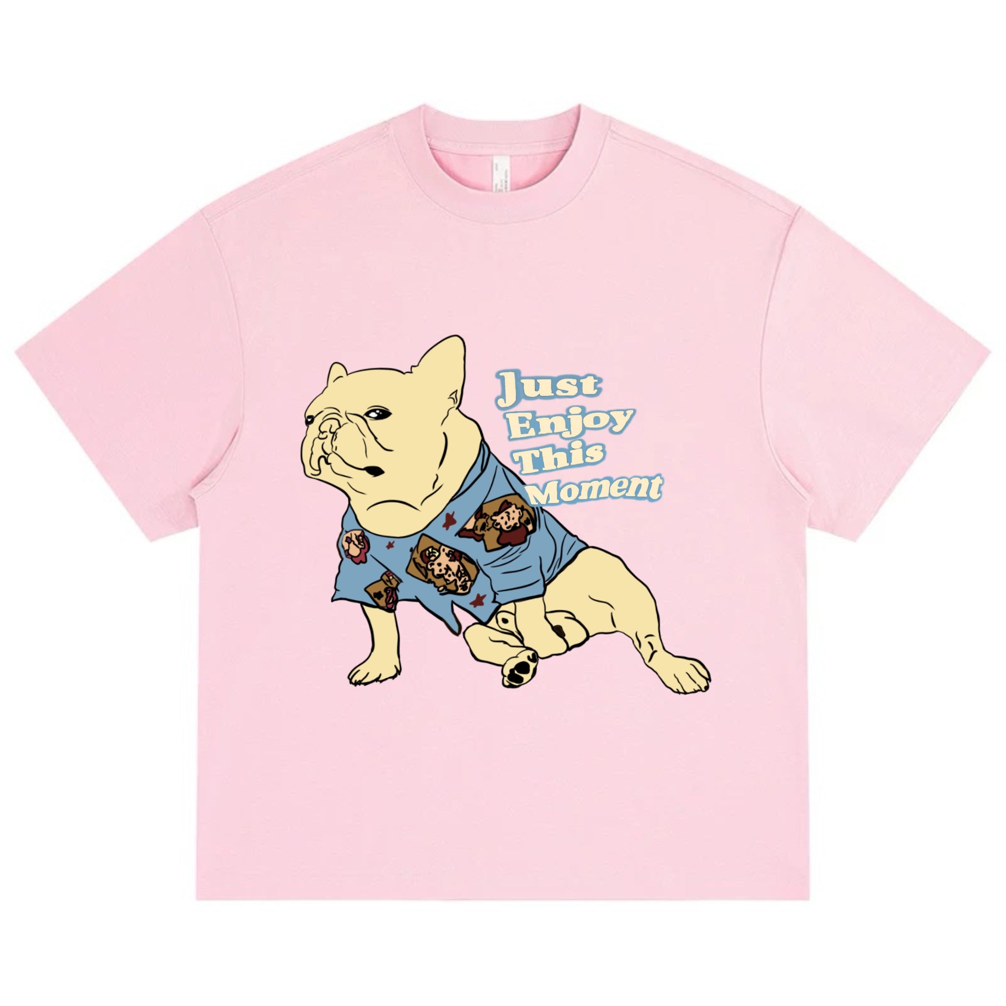 Just Enjoy This Moment Frenchie organic cotton T-shirt