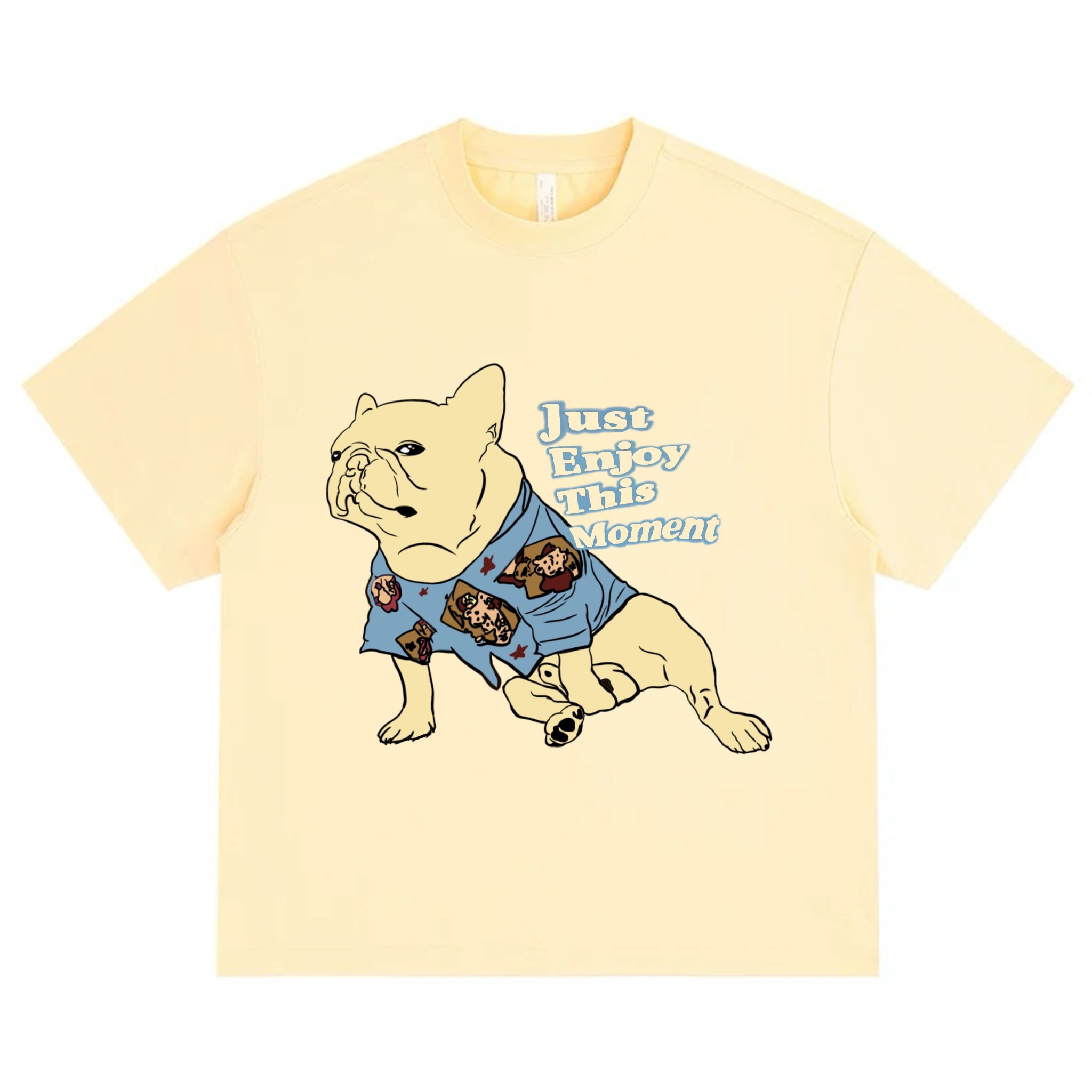 Just Enjoy This Moment Frenchie organic cotton T-shirt