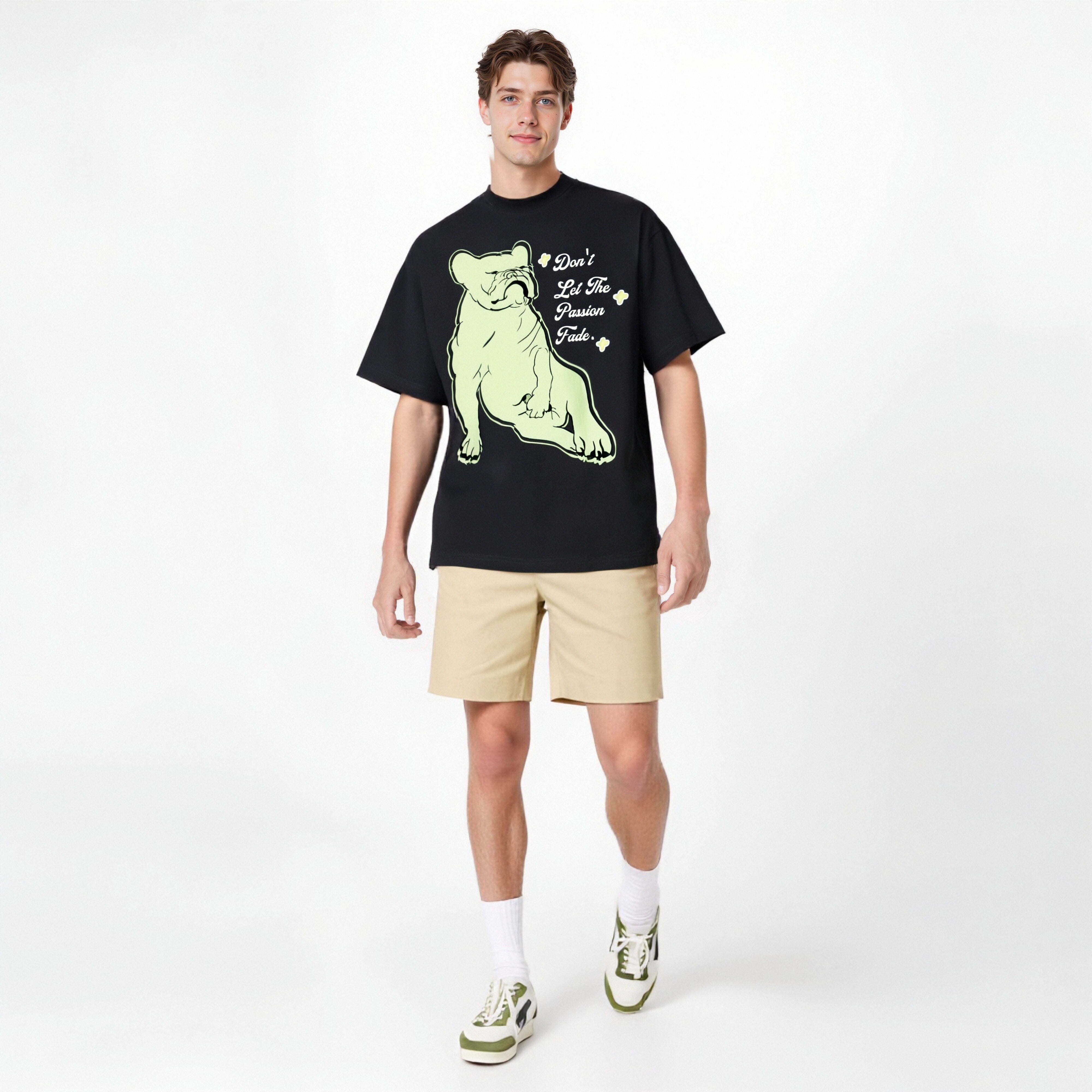 Don't let the passion fade organic cotton T-shirt Frenchie