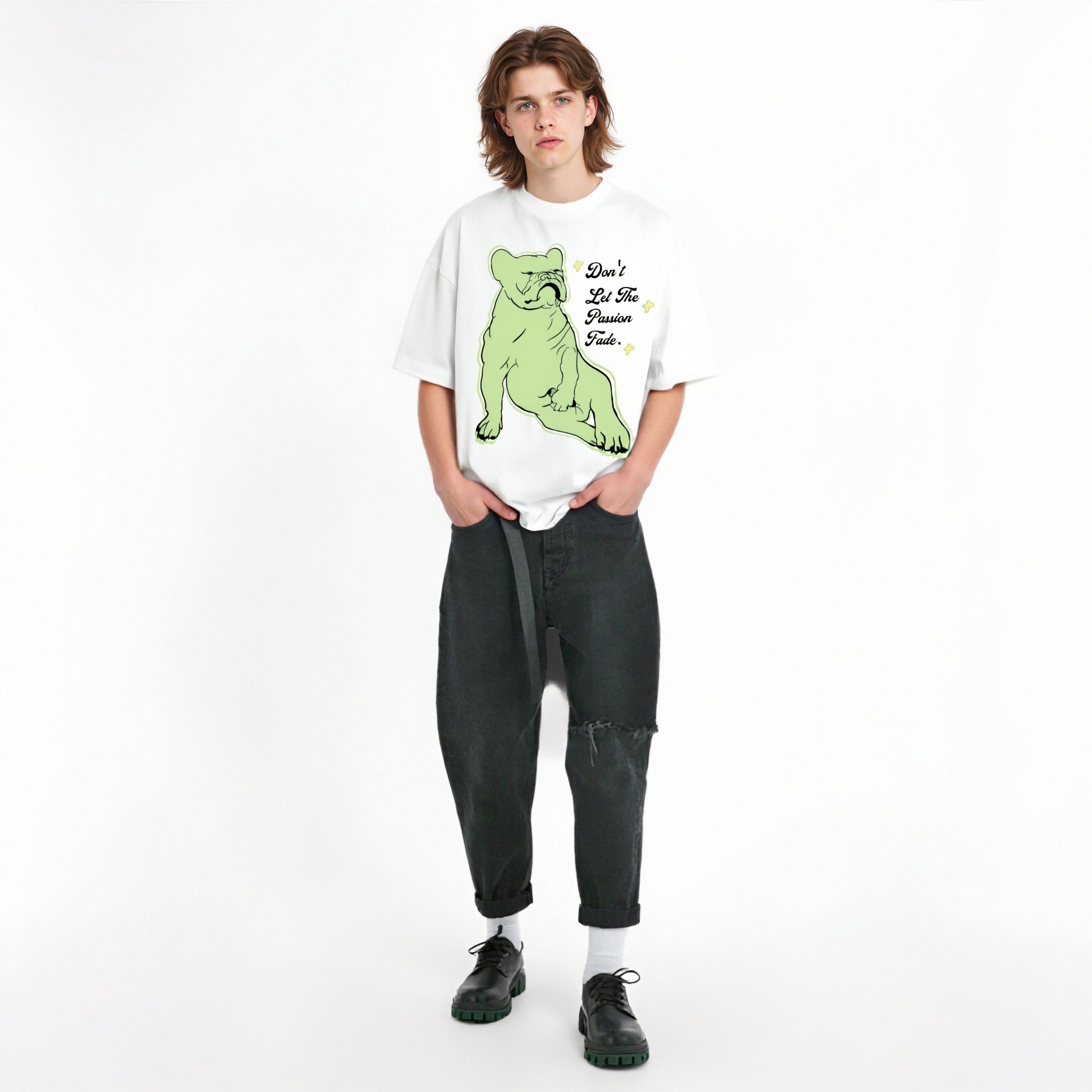 Don't let the passion fade organic cotton T-shirt Frenchie