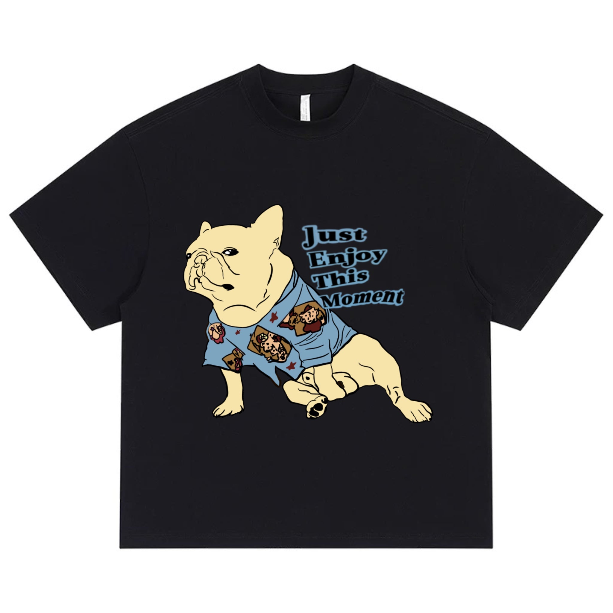 Just Enjoy This Moment Frenchie organic cotton T-shirt
